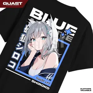 KAOS TSHIRT DISTRO ANIME SHIROKO BLUE ARCHIVE UNISEX COTTON COMBED 30S