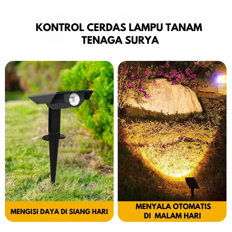【TOSCA】【BISA COD】LAMPU SOROT TAMAN DINDING TENAGA SURYA SOLAR CEL SOLAR PANEL LAMPU HEMAT ENERGI LAMPU HEMAT LISTRIK LAMPU TAHAN AIR TAHAN PANAS TAHAN PETIR 1