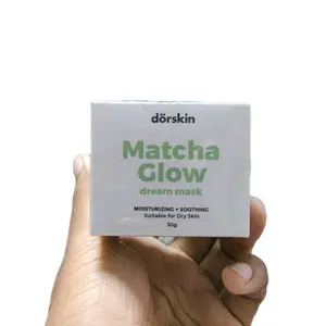 Dorskin Matcha Sleeping Mask Anti Redness Masker Jerawat Calming Mask Dengan Centella Asiatica Acne Prone Skin Wajah Kering Berjerawat