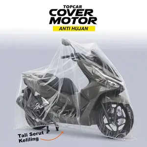 Cover Motor Transparan Waterproof Moge Motorcycle Sepeda
