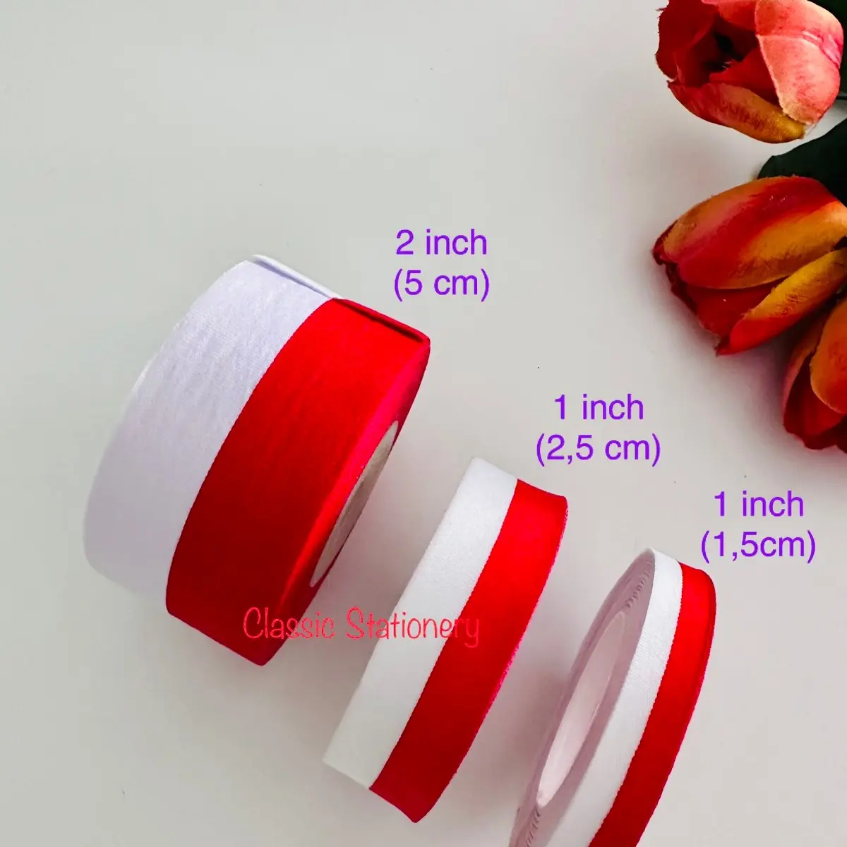 PITA MERAH PUTIH 1/2 INCH - 1 INCH