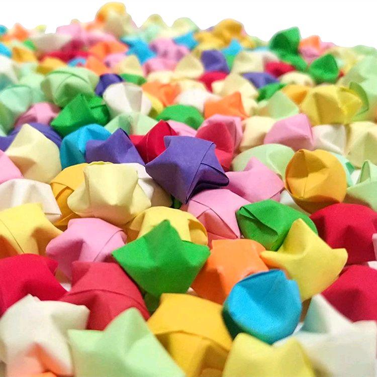 star origami 100 pcs Random / mix colour - TikTok Shop Malaysia