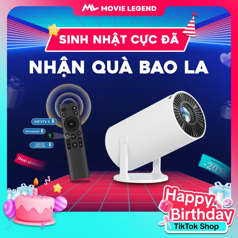    LK_V2   Máy Chiếu Mini Movie Legend S6 HD - Hỗ Trợ Full HD Projector Led Bluetooth 