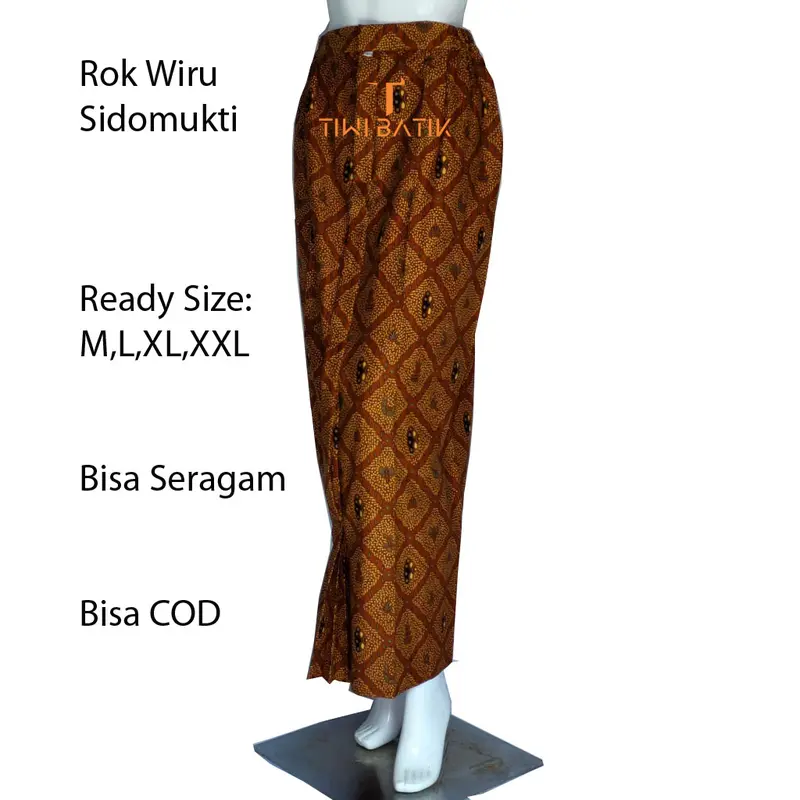 Rok Wiru Wanita Sidomukti Akad Nikah Tinggal Pakai rok sobek samping Panjang 4