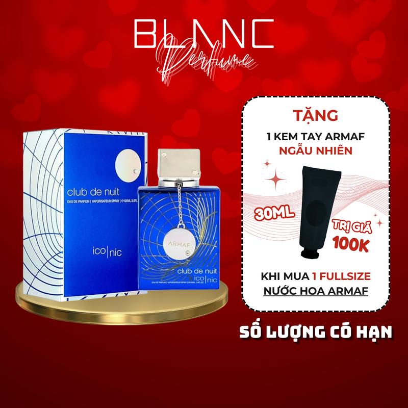  Nước Hoa Armaf Club De Nuit BLUE ICONIC Perfume Xịt Thơm Cosmetic 
