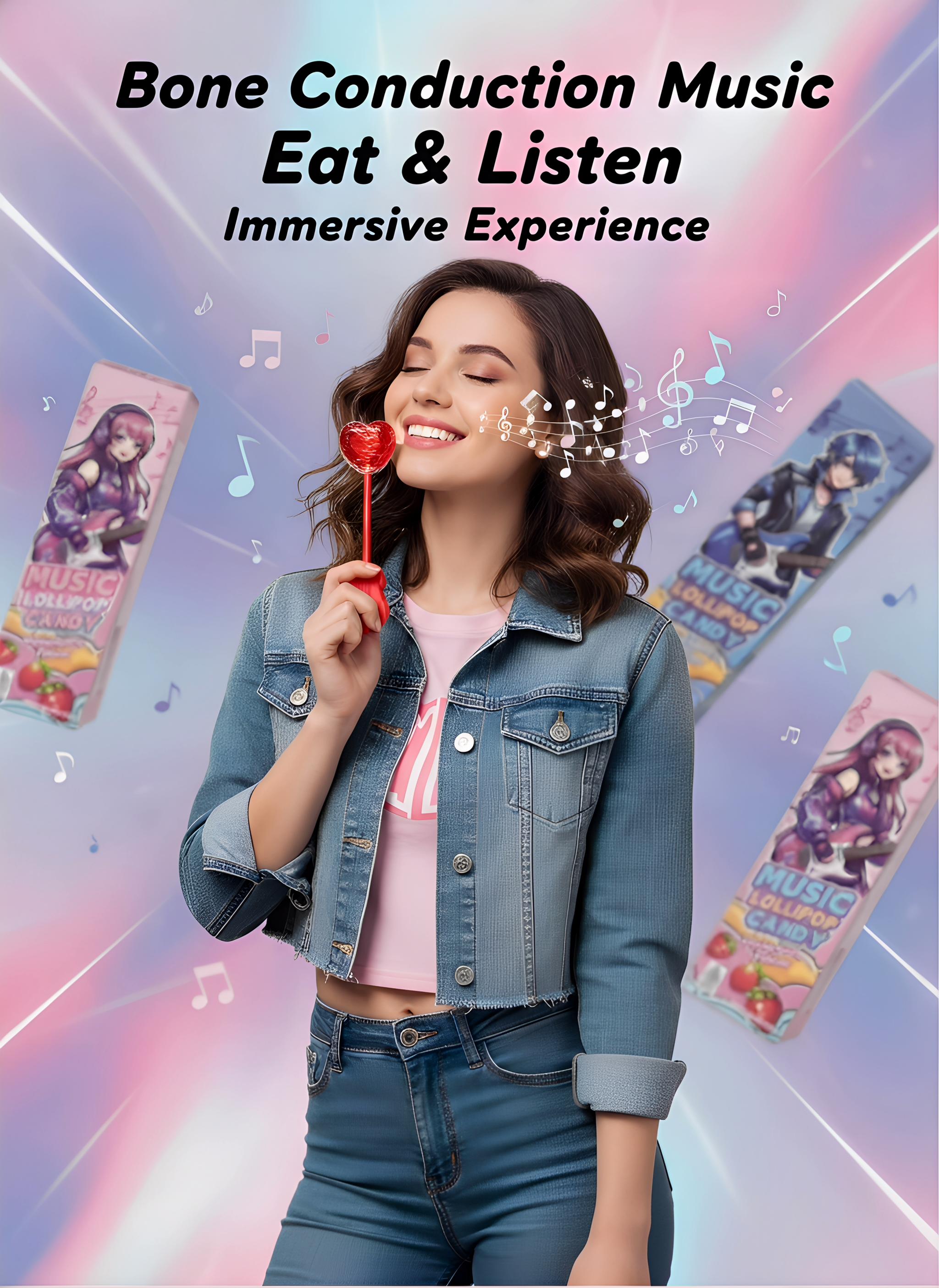 [HALAL] Music Lollipop Candy – Permen Gitar Unik Rasa Blueberry & Strawberry Halal Cocok untuk Party & Goodie Bag