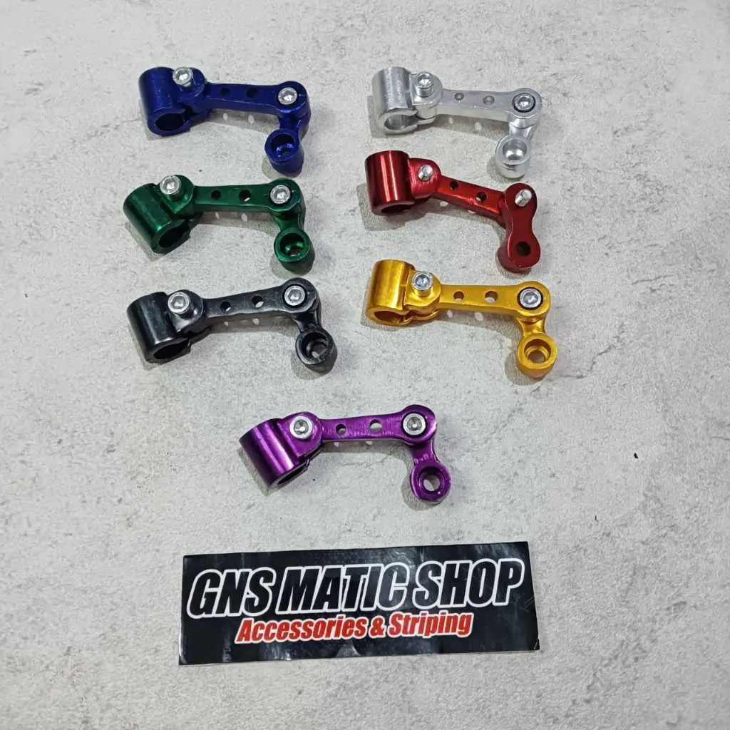 Breket selang rem depan universal bahan aluminium / breket selang rem depan model panjang