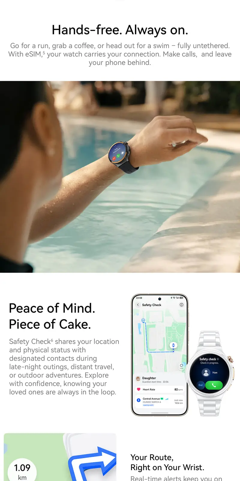 HUAWEI WATCH 6 Series l Titanium Alloy & Nano-Tech Ceramic* l Health ...