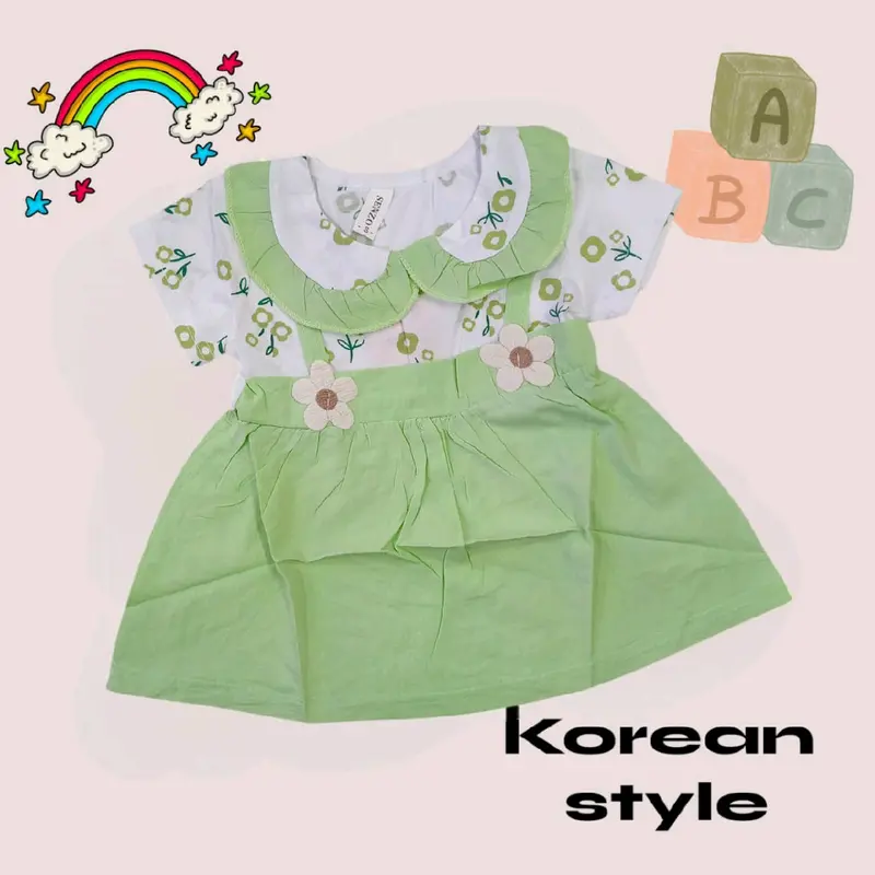 dres motif BUNGA 2 import murah meriah untuk bayi dan anak anak 3