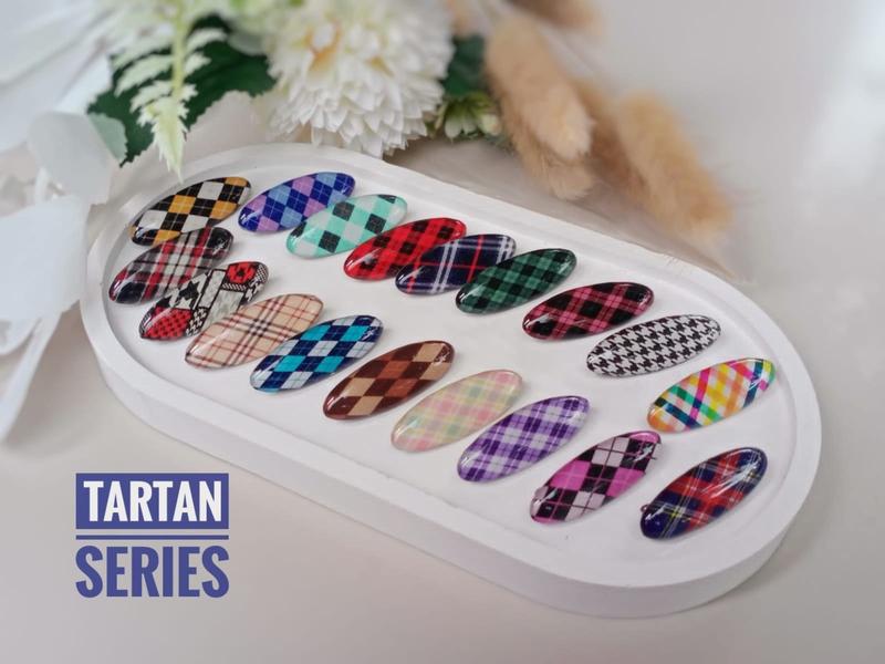 Peniti Oval jilbab pin dagu Hijaber premium motif kotak isi6 1
