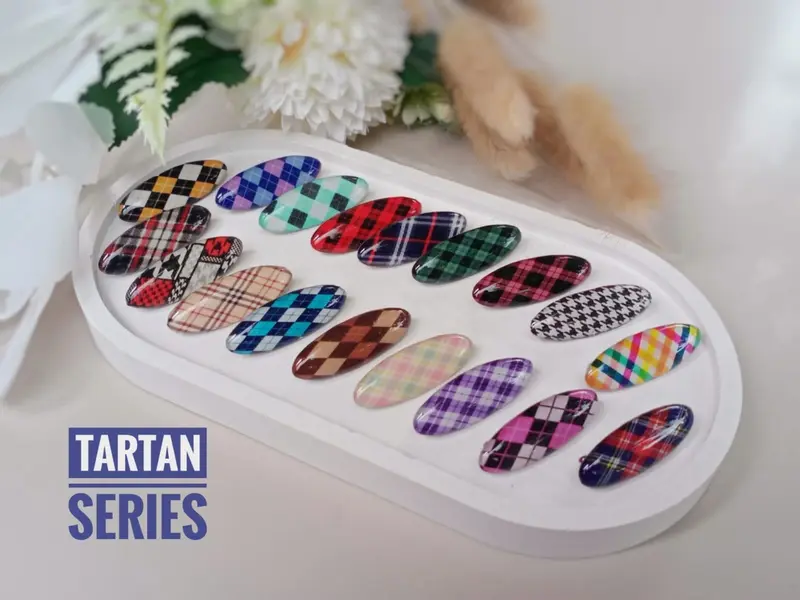 Peniti Oval jilbab pin dagu Hijaber premium motif kotak isi6 1