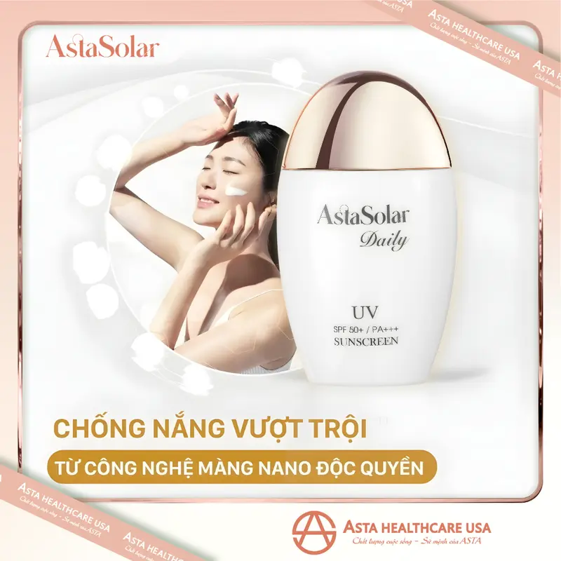 Sữa nano lotion chống nắng dưỡng da quang phổ rộng AstaSolar Daily Sunscreen 50ml SPF50++ PA+++ 1