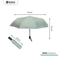 Gambar SORU - Payung Lipat Otomatis Anti UV Premium - Umbrella Automatic Foldable Sun Protection Anti Panas - Black dari Soru Indonesia Kota Bandung 3 Tokopedia
