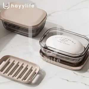 HAYYLIFE Tempat Kotak Sabun Batang Travel Kotak Wadah Sabun Batang mandi Bath Soap Case Portabel HL-AGB404