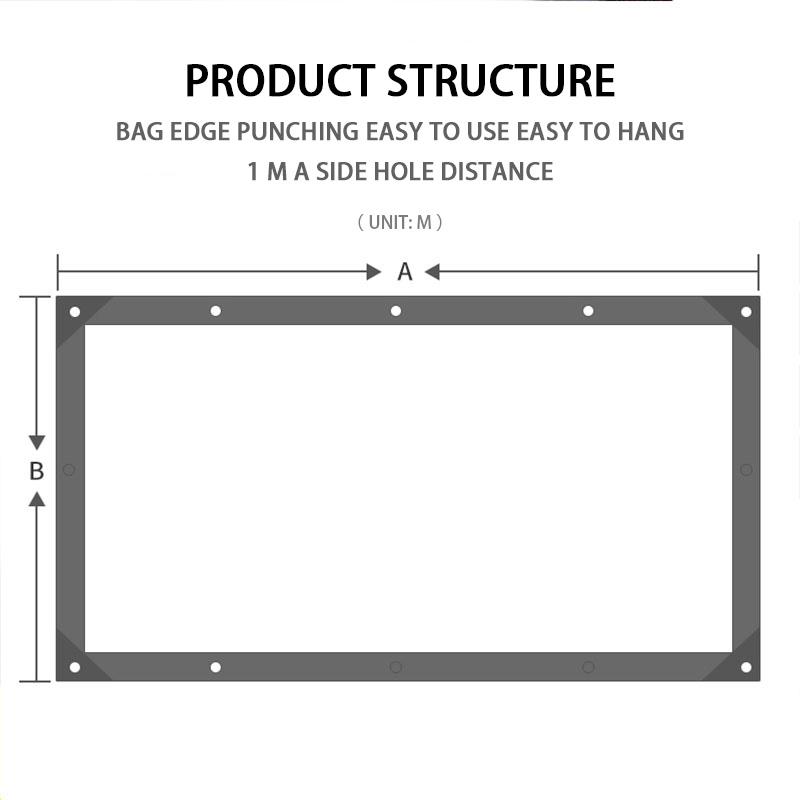 Product Introduction of 【 48 hour shipping 】 YLD Thickened Plastic PE Film Transparent Rainproof Cloth Tarpaulin Garden Balcony Waterproof Tarp Cover Tent Shelter 27