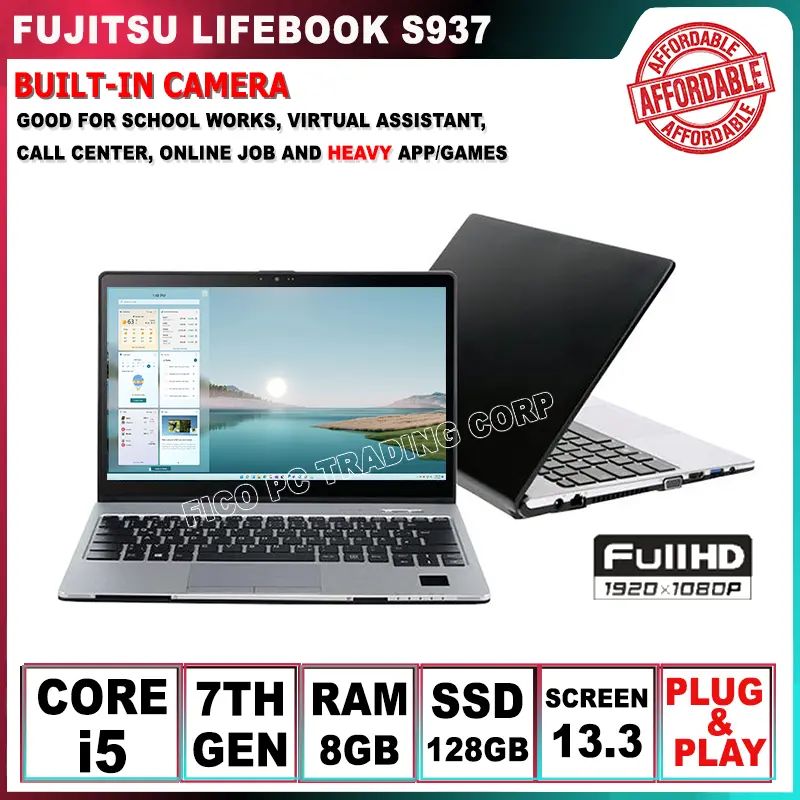 Pre-owned] Fujitsu Lifebook S937 FHD 13.3 inches core i5 7th gen