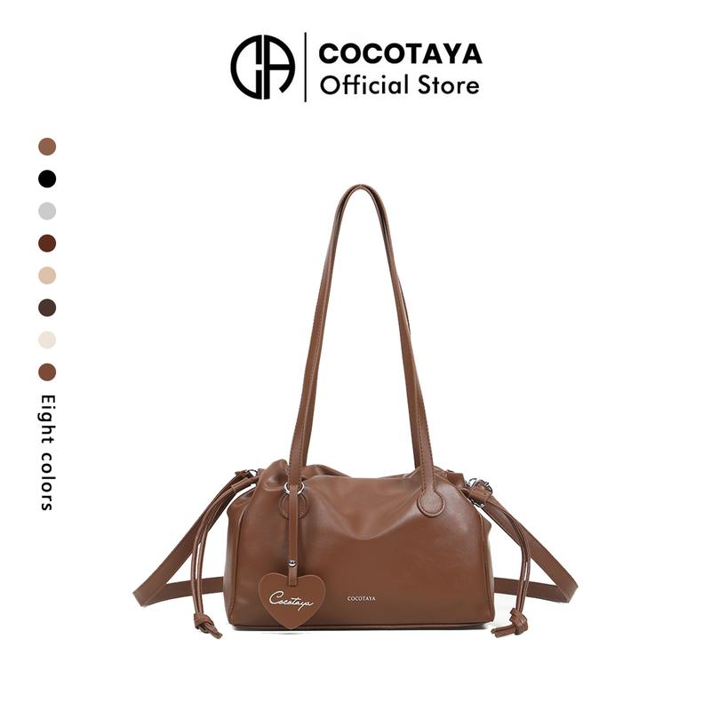 Cocotaya Dannia Bag Túi đeo vai dây rút xếp ly kiểu mới túi đeo chéo nữ túi đeo dưới cánh tay