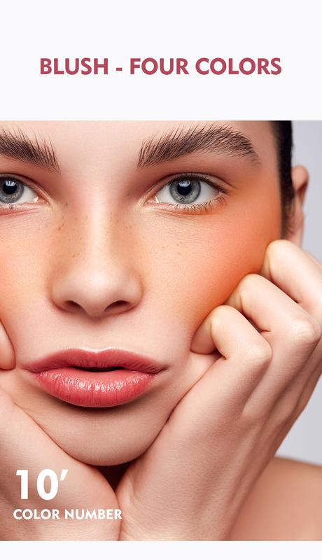 Product Introduction of 13 Color Blush Makeup Blush Contour Shimmer Highlight Face Makeup Nourishing Waterproof Long-lating Multi-Function Soft Shadow Cosmetics 38