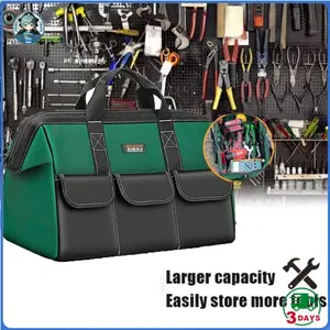 Tool Bags/Tas Perkakas 14 Inch Bahan Kain Oxford Multifungs /Alat Perkakas Reflektif Waterproof