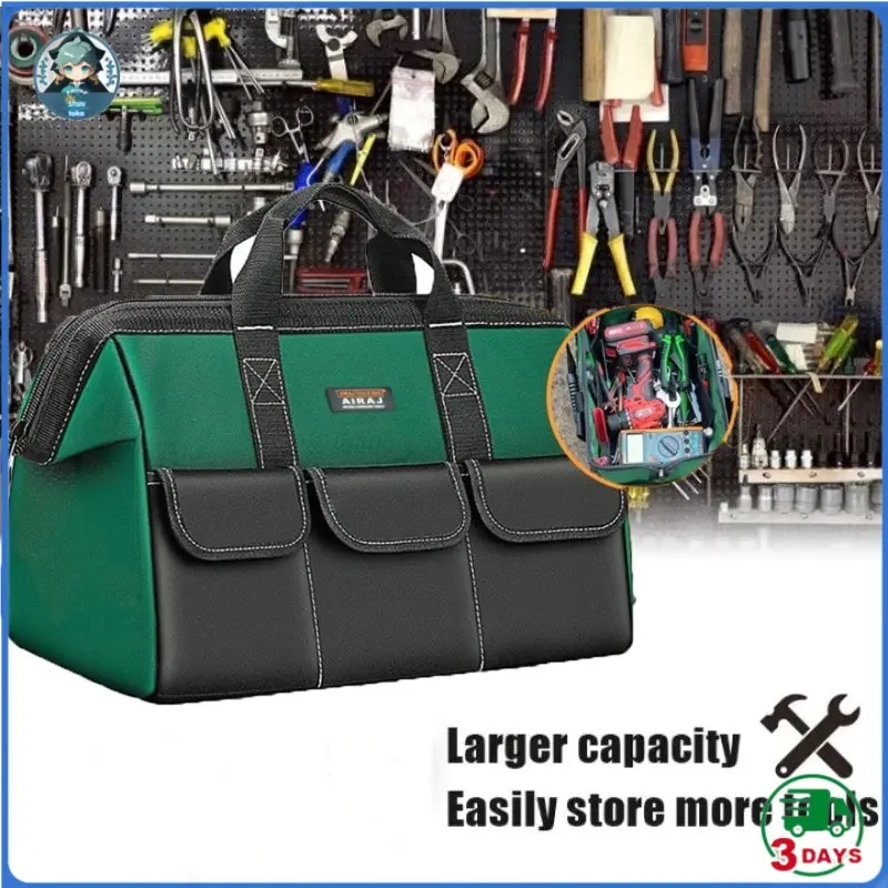 Tool Bags/Tas Perkakas 14 Inch Bahan Kain Oxford Multifungs /Alat Perkakas Reflektif Waterproof