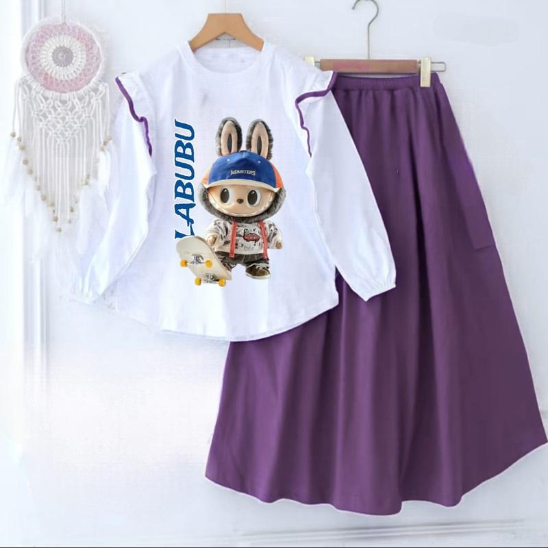NUUR FS - LABUBU set kids terbaru bahan crinkle airflow 1