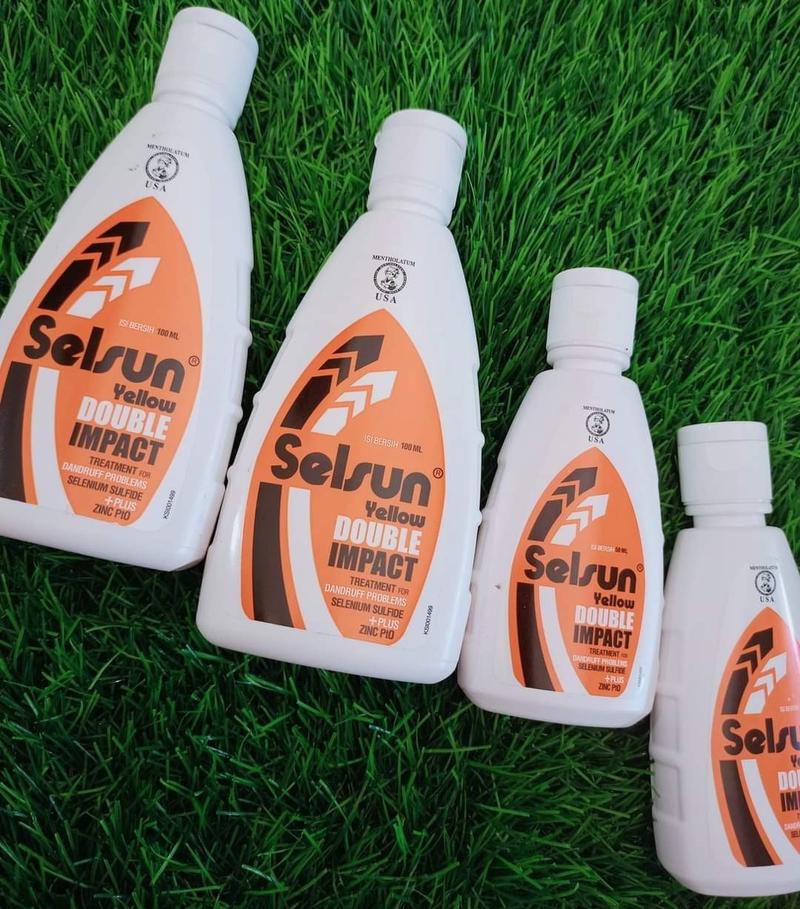 Product Introduction of Selsun Shampoo Yellow Double Impact | Shampo Perawatan Anti Ketombe Tingkat Berat Haircare Menghilangkan rasa Gatal 50Ml 9
