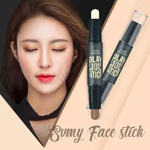 Countour Face Stick Concealer 2in1 Color Geometry highlighter Dou Colour Stik
