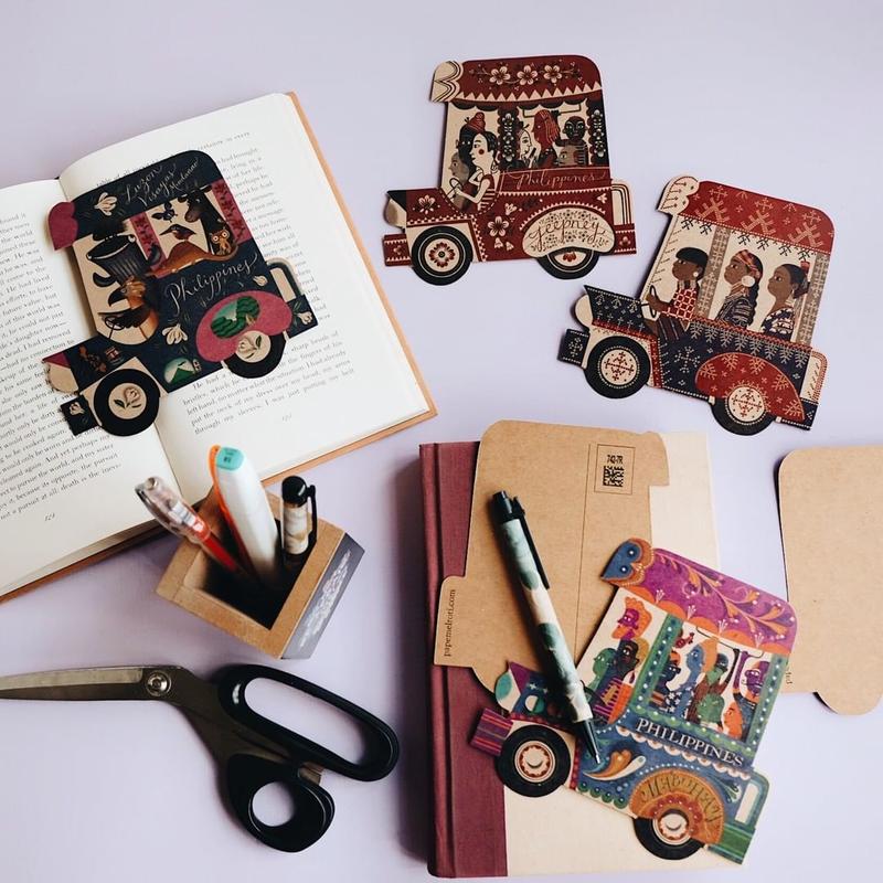 Papemelroti Philippine Jeepney Postcard (Pack of 5) | Filipiniana Greeting and Gift Card | Philippine Souvenir | Set of 5
