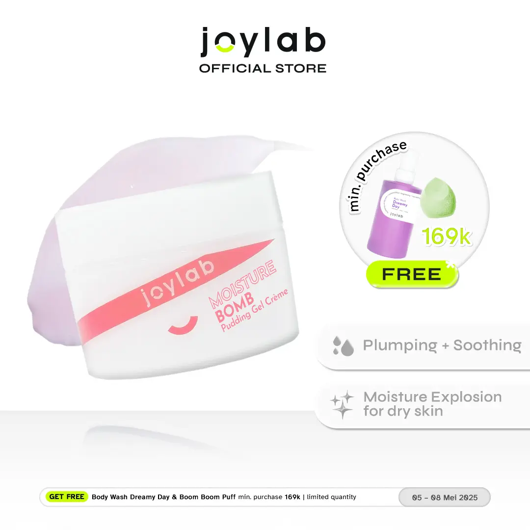 [ RELAUNCH ] JOYLAB - Moisture Bomb Pudding Gel Creme 30gr | Skin Hydrating Gentle Betaine Facial Moisturizer Calming