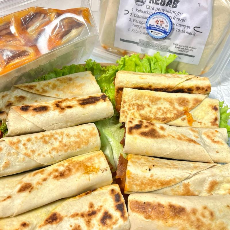 Kebab Mini Premium isi 10 pcs full daging sapi cemilan siap kirim ...