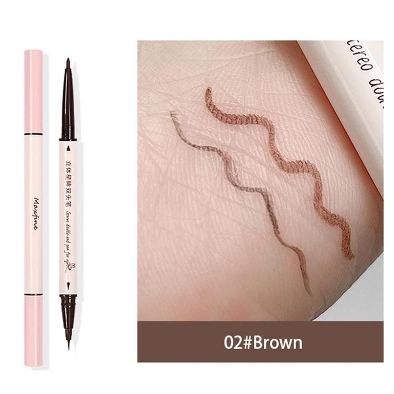 Product Introduction of Double-Headed Eyeliner Pen 2-in-1 ing High Pen Waterproof Easy To Not Sweatproof Fade D2Q7 46
