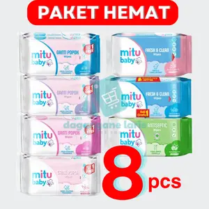 PROMO!!! PAKET HEMAT MITU BABY TISU BASAH 50s- Tissue Wipes Alcohol-Free