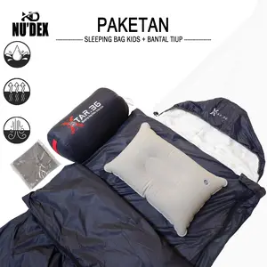 Paketan Sleeping Bag Kids Xtars3g + Bantal Tiup Paket HEMAT Sleeping bag Polar Bulu Waterproof