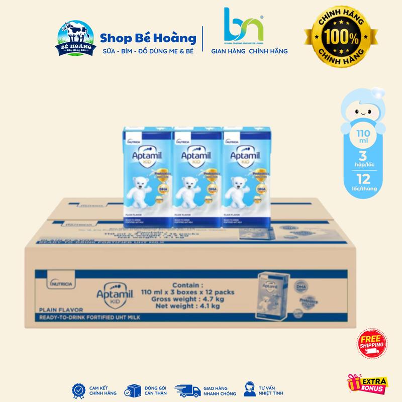 Sữa pha sẵn Aptamil Kids 110ml – hỗ trợ phát triển toàn diện