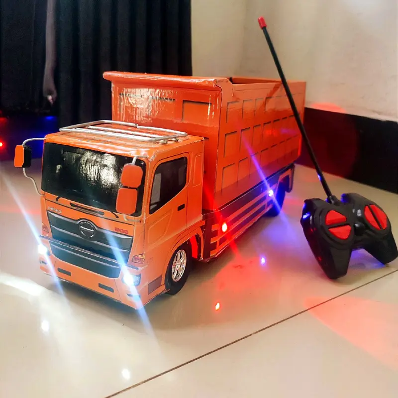 Dump hino remot control miniatur truk anak anak 0