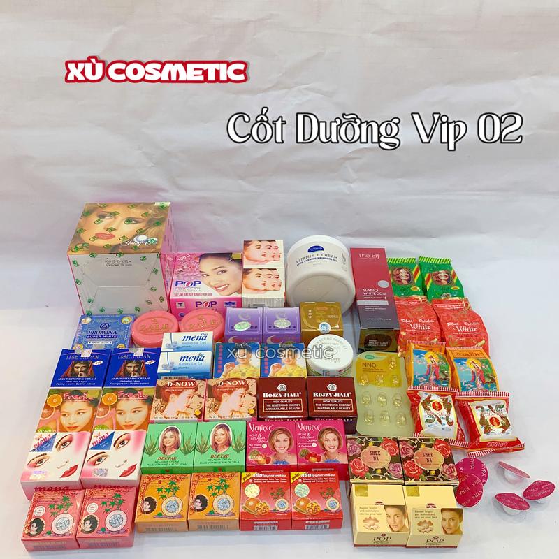 Kem Body Xù Cosmetic Cốt Dẻo Dưỡng Vip Không Tẩy Deluxe Skin Care Collection (TT01-002) - Làm Trắng Da Tự Nhiên, An Toàn