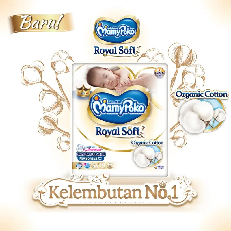 MamyPoko Perekat Royal Soft Organic - Popok Tape 3