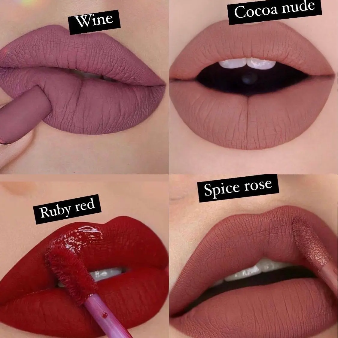 Velvet Plumper Lipmatte By Cik Ika Original Malaysia (Lip matte Transferproof) Matte Pigmentasi Tinggi Ringan