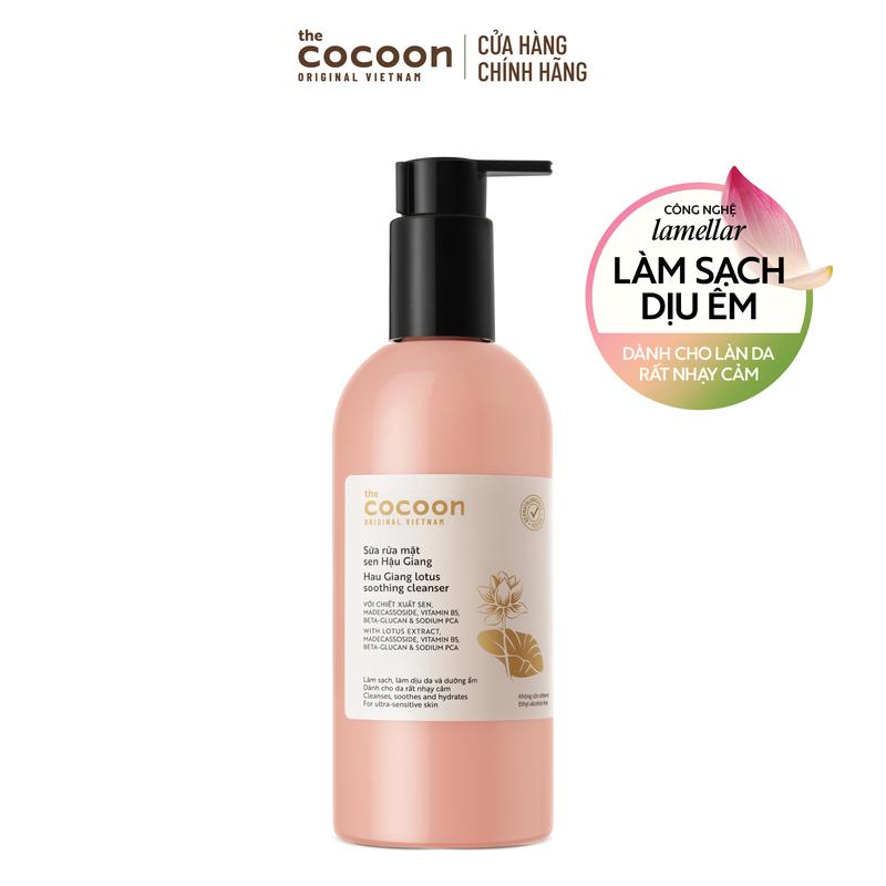  Bigsize Sữa rửa mặt sen Hậu Giang Cocoon 310ml 