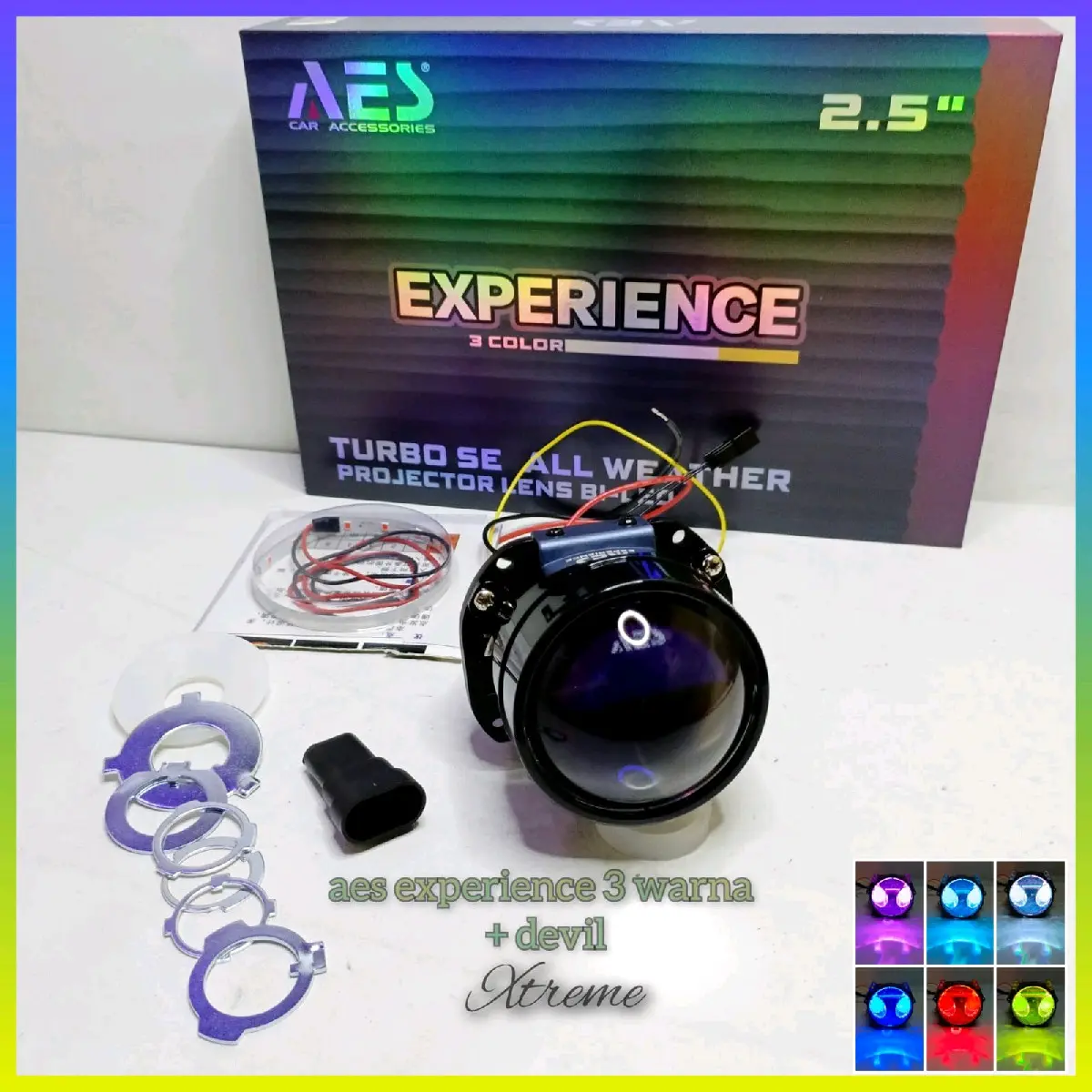 aes 3 warna +devil 1 pcs