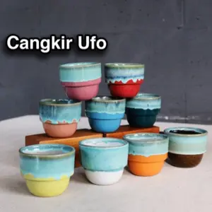 Naruna Cangkir Keramik Uvo Include Tatakan Bisa Grafir Satuan