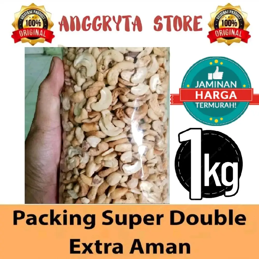 Kacang Mede Mentah Patahan 1 kg / Mente Mentah Mete Patahan