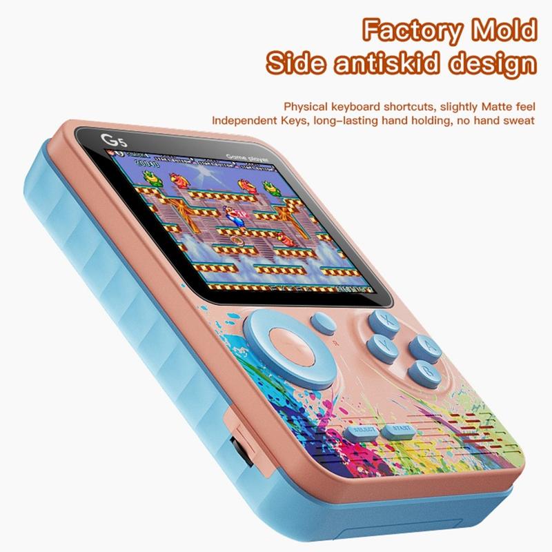 Portable Game Player Built-in Classic 500 Games Connect to TV or Gamepad G5 2 Player Game Boy Game 8