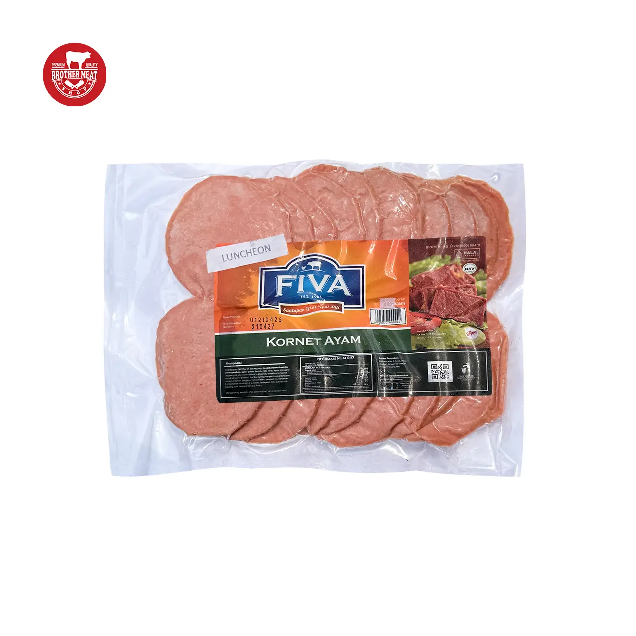 Fiva Kornet Ayam 400gr / Corned Chicken - Brothermeatshop