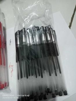 Product Review of (COD) MSS BUNDLING 6PCS 12PCS 24PCS 50PCS dan 100PCS REFILL Tinta Pulpen Pena Gel 0.55mm Standard Transparant TST Pulpen tinta cair Alat Tulis Sekolah Karakter Kantor Pen Warna Warni Pena Merah Plastik from U** I**l 2
