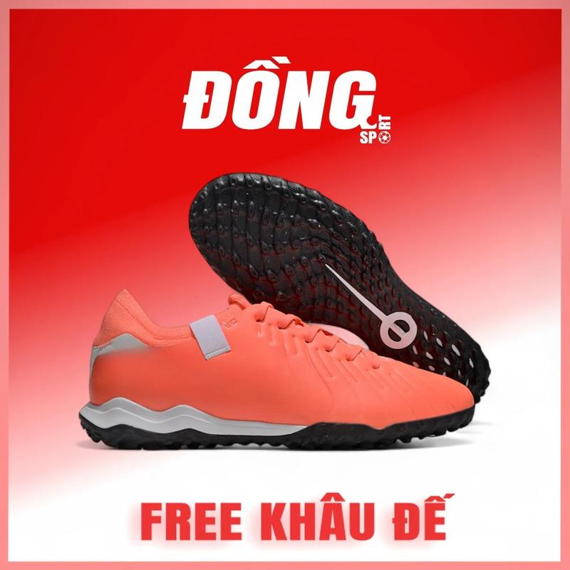 Giày Bóng Đá Tem bô 10 bờ rồ ĐỒNG SPORT FREE KHÂU ĐẾ, Cỏ nhân tạo, Upper da mềm, Lưỡi gà liền ôm chân, Chân bè tốt, Nhiều màu sắc