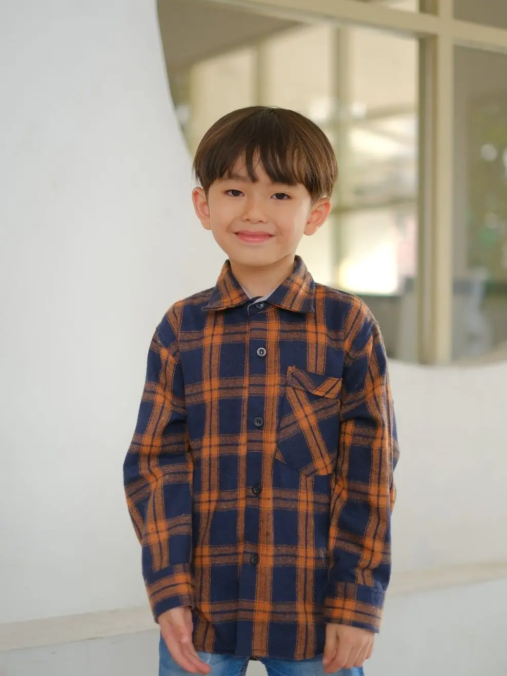 Baju Kemeja Flanel Anak Usia 4-14 Tahun Original Distro Motif Kotak