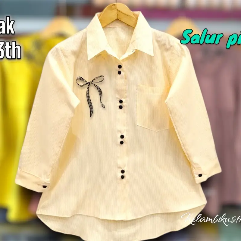 KEMEJA ANAK MOTIF 5-14TAHUN / KEMEJA ANAK PEREMPUAN MOTIF Baju 2