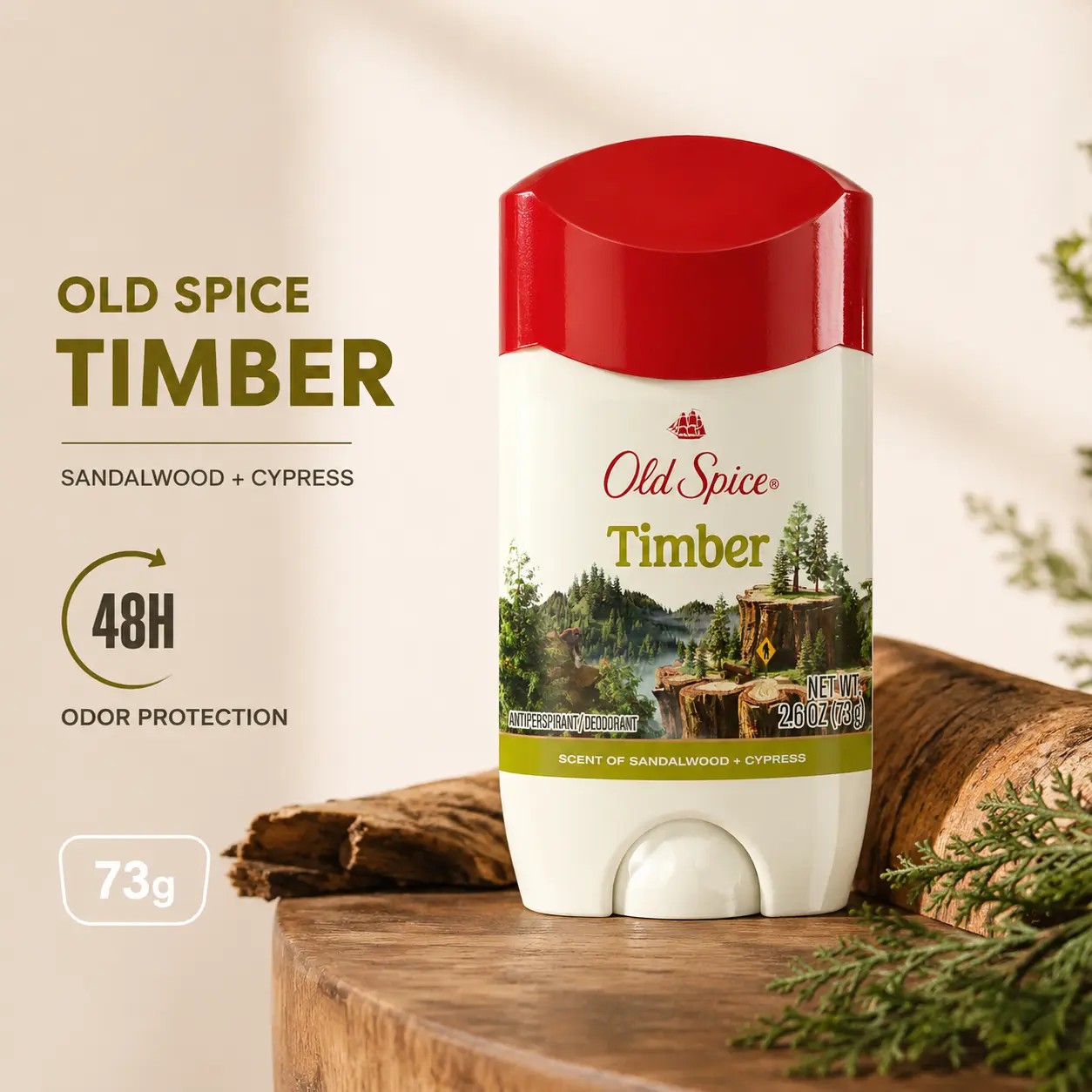Hương Gỗ Timber sáp trắng 73g