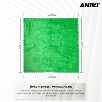 Gambar Aniki Microfiber Edgeless Premium Quality 420Gsm 40Cmx40Cm - Kain Lap - Abu-abu, All Size dari MITECH IDN Kota Tangerang Selatan 4 Tokopedia